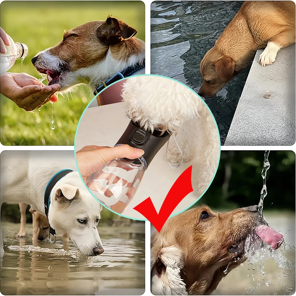 HydroPet® – Gourde Portable Anti-Fuite pour Chien & Chat | Hydratation en Balade